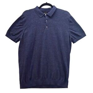 Massimo Dutti Navy Polo Shirt XL